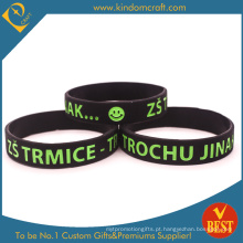 2014 Eco-Friendly Debossed Logo Bracelet para Promoção